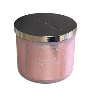 Bath & Body Works White Barn Crushed Candy Cane 3-Wick Candle